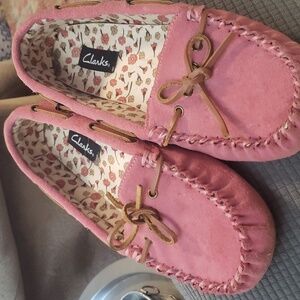 Clarks Pink Moccasins for Women